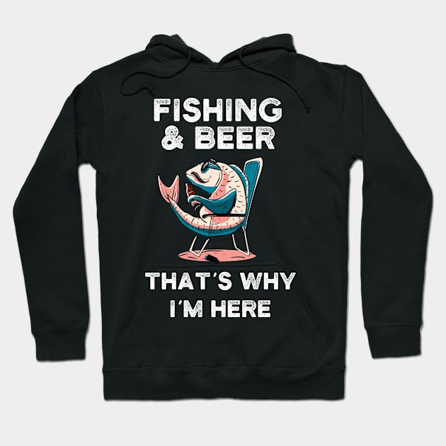 Fishing and beer that´s why I´m here. Hoodie by SameDan